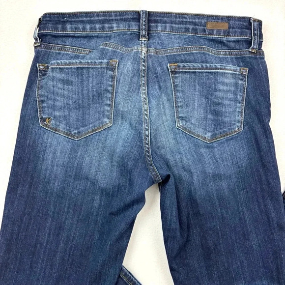 Kut from the Kloth Catherine Boyfriend Distress Med Wash Ankle Jeans Size 8 - Picture 12 of 16